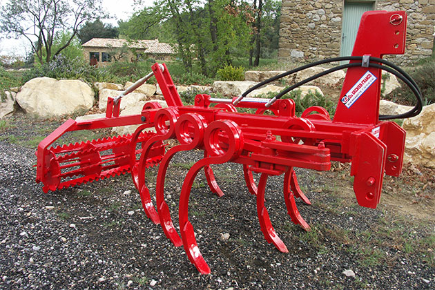 Cultivateur vigne extensible en V Grenier Franco